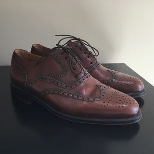 MAGNANNI brown wingtip oxford shoes 8M 8